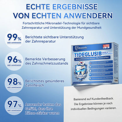 𝐺𝑙𝑖𝑚𝑚𝑒𝑟𝑙𝑦® Tideglusib Zahn & Zahnfleisch Schnelllösliche Repair-Mundstreifen