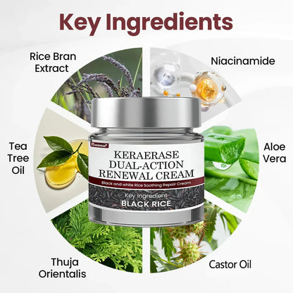Florisma® KeraErase Dual-Action Renewal Cream ⚡ Discover smooth, clear, and even-looking skin again with a gentle, botanical formula that targets and renews skin irregularities, skin tags, and keratin buildup without irritation👨‍🔬