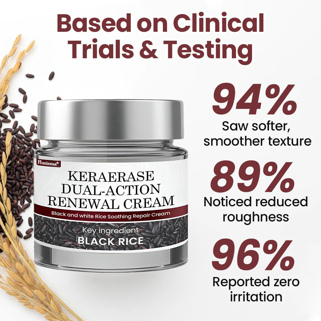 Florisma® KeraErase Dual-Action Renewal Cream ⚡ Discover smooth, clear, and even-looking skin again with a gentle, botanical formula that targets and renews skin irregularities, skin tags, and keratin buildup without irritation👨‍🔬